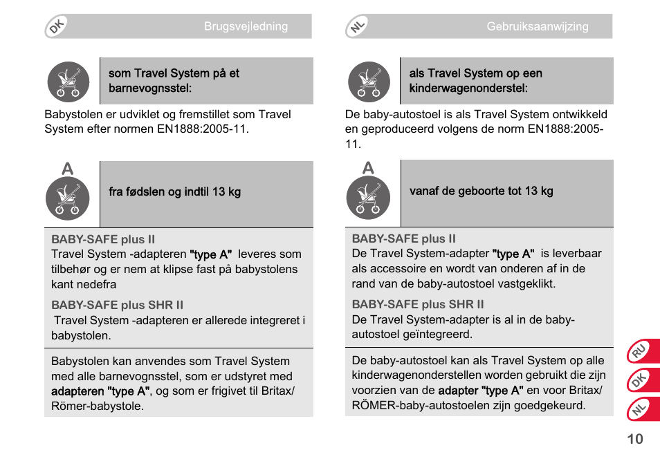 Britax Romer BABY-SAFE plus SHR II User Manual | Page 193 / 272