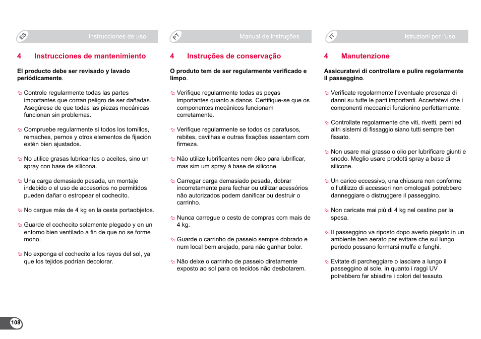 Britax B-Agile User Manual | Page 110 / 133