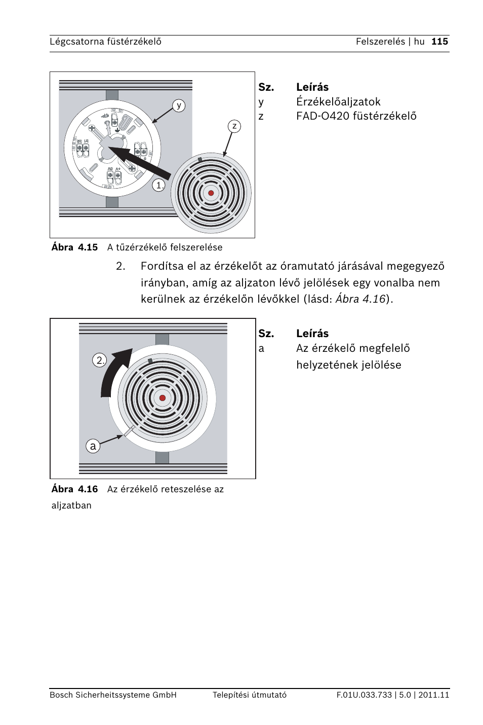 Bosch FAD-420-HS-EN Duct Smoke Detector User Manual | Page 115 / 224