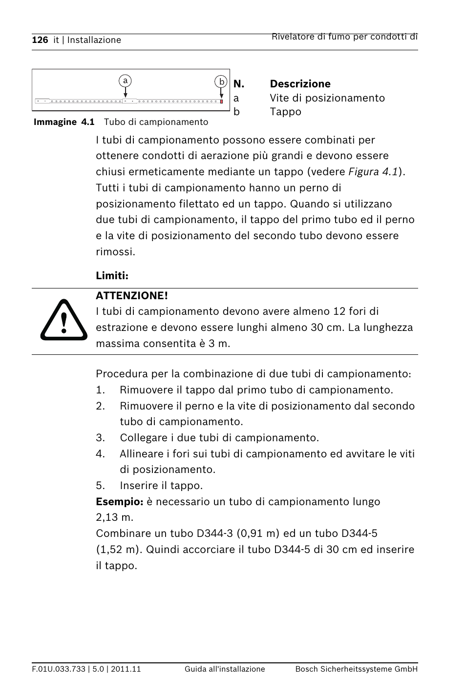 Limiti | Bosch FAD-420-HS-EN Duct Smoke Detector User Manual | Page 126 / 224