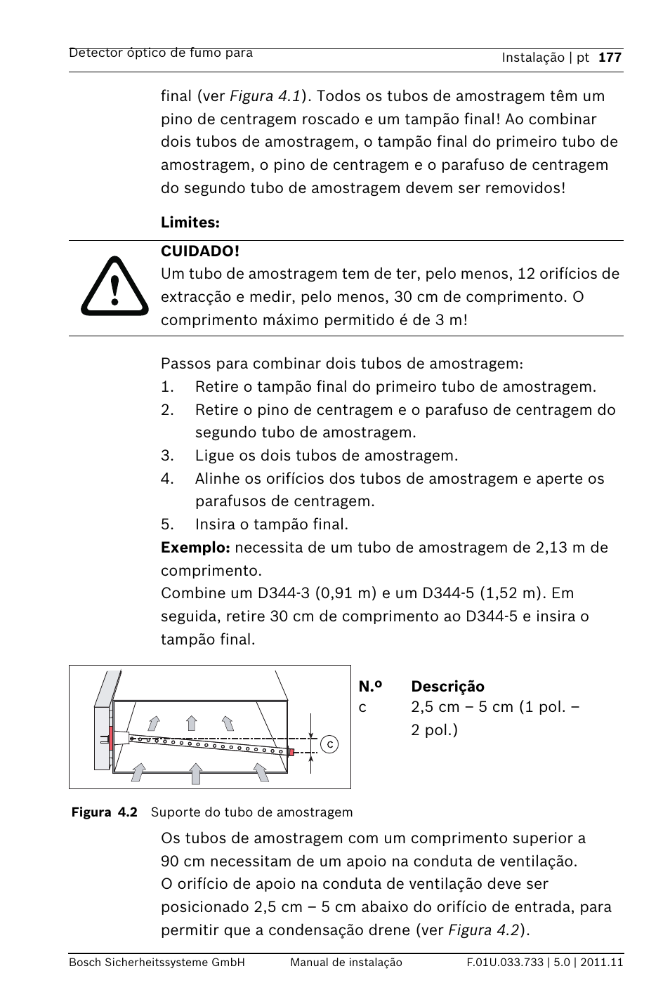 Limites | Bosch FAD-420-HS-EN Duct Smoke Detector User Manual | Page 177 / 224