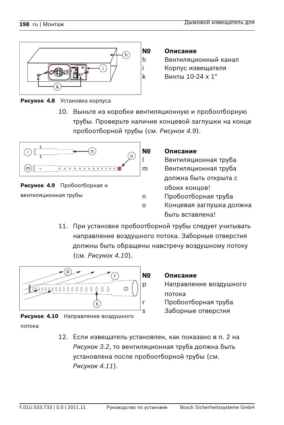 Bosch FAD-420-HS-EN Duct Smoke Detector User Manual | Page 198 / 224