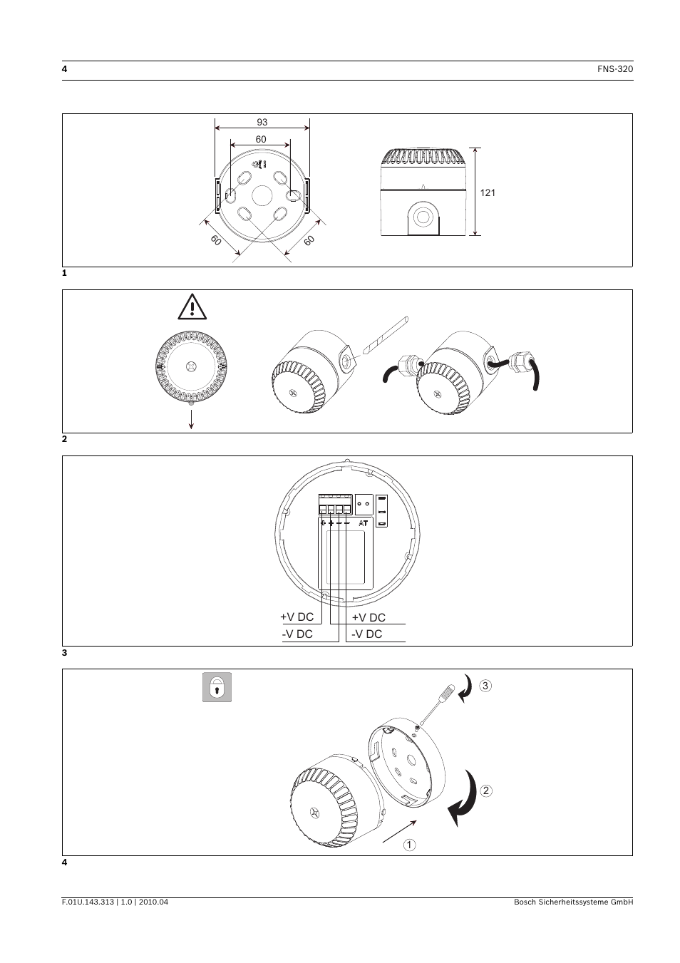 Bosch FNS-320 Beacons Conventional User Manual | Page 4 / 12