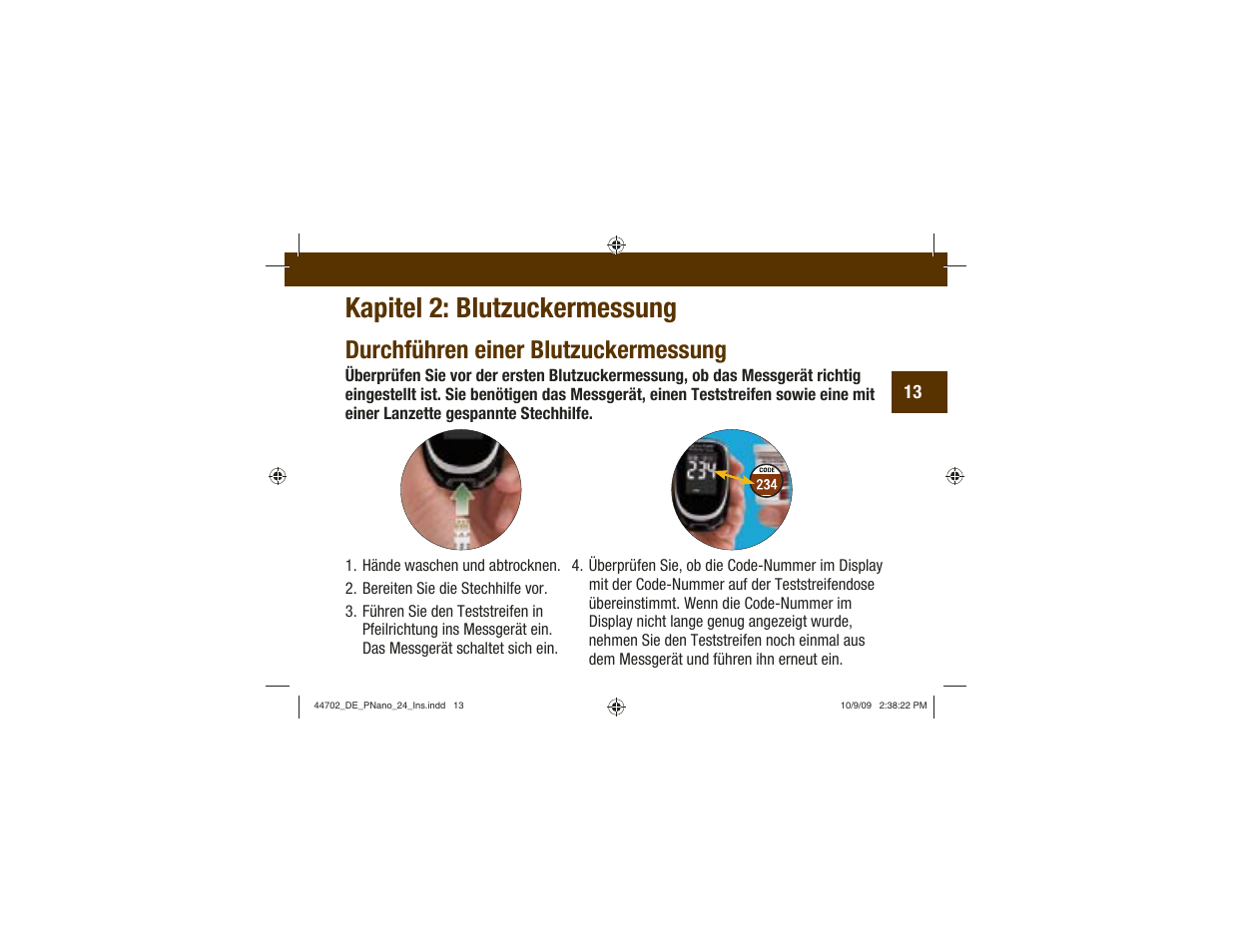 Kapitel 2: blutzuckermessung, Durchführen einer blutzuckermessung | Акку-Чек Перформа Нано User Manual | Page 97 / 332
