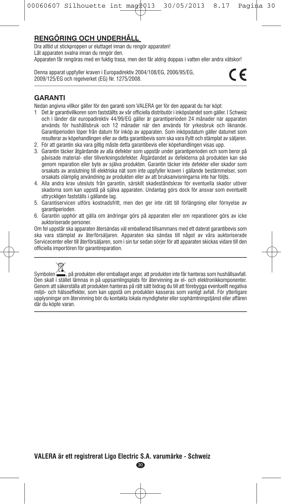 VALERA SILHOUETTE User Manual | Page 28 / 78