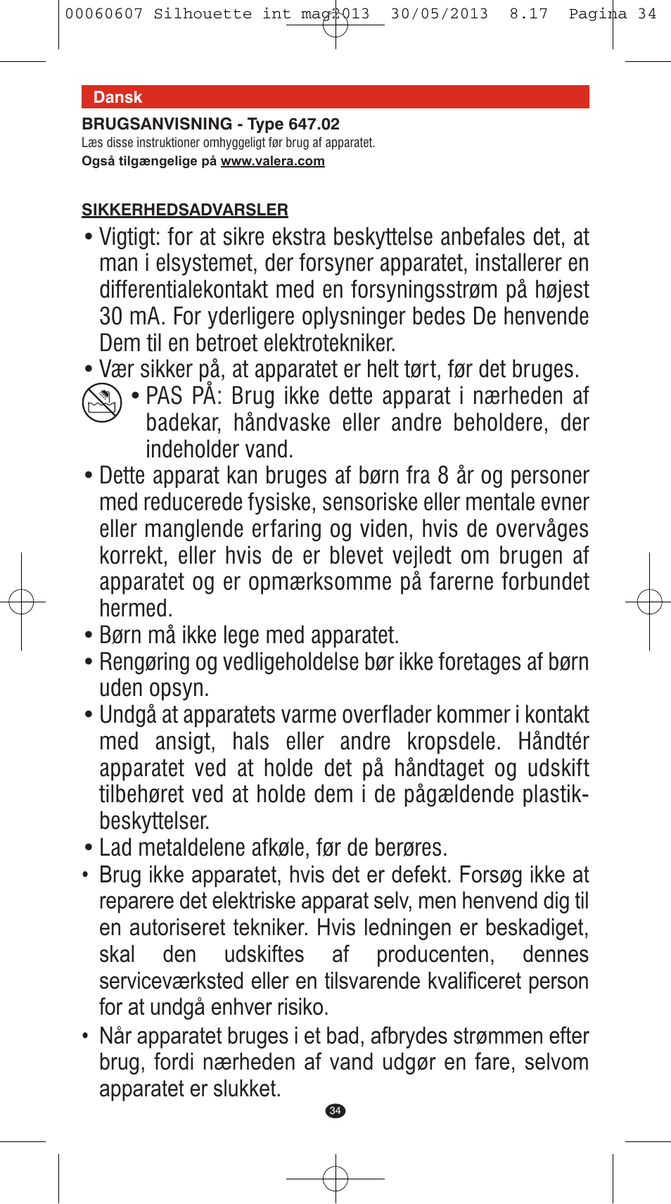 VALERA SILHOUETTE User Manual | Page 32 / 78