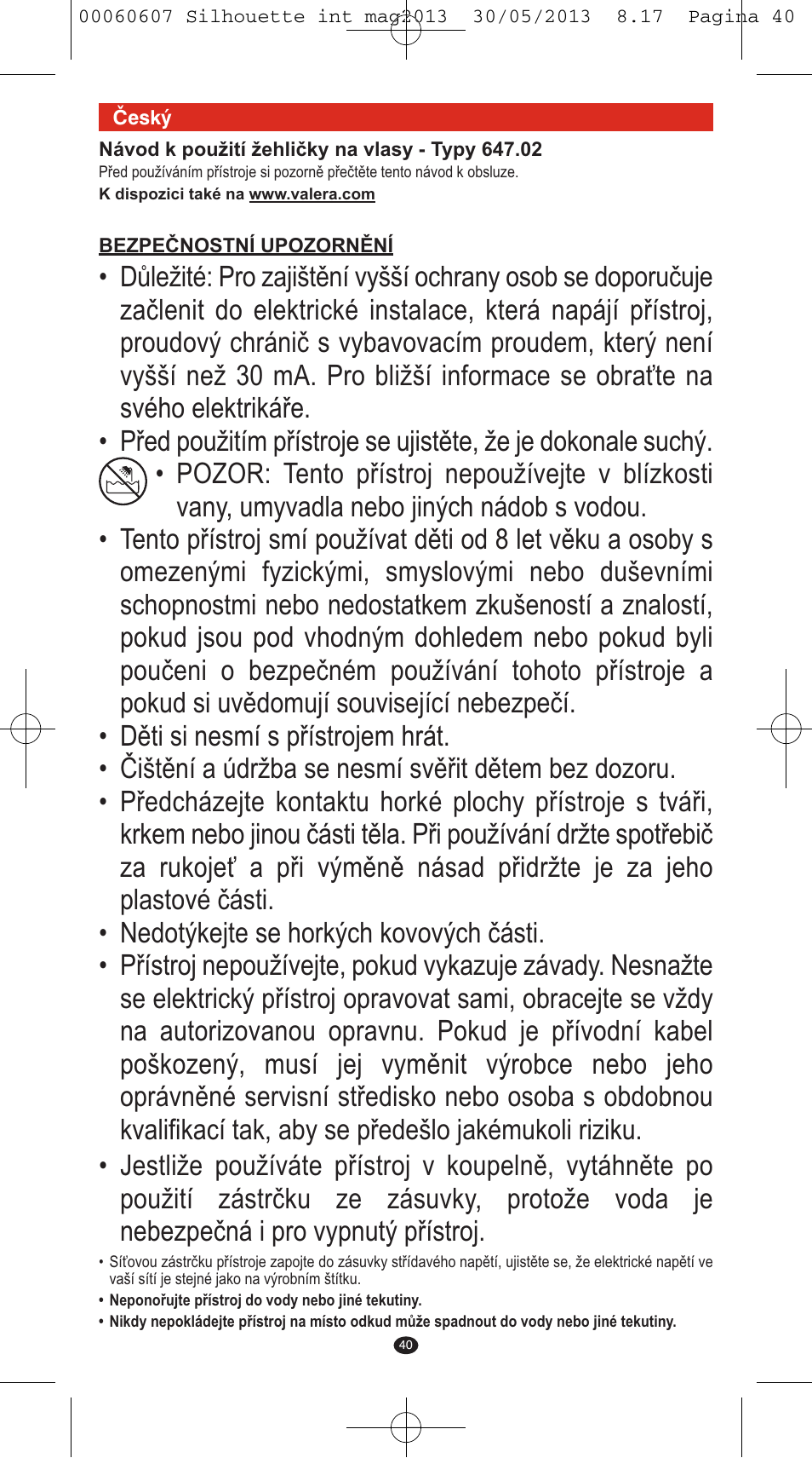 VALERA SILHOUETTE User Manual | Page 38 / 78
