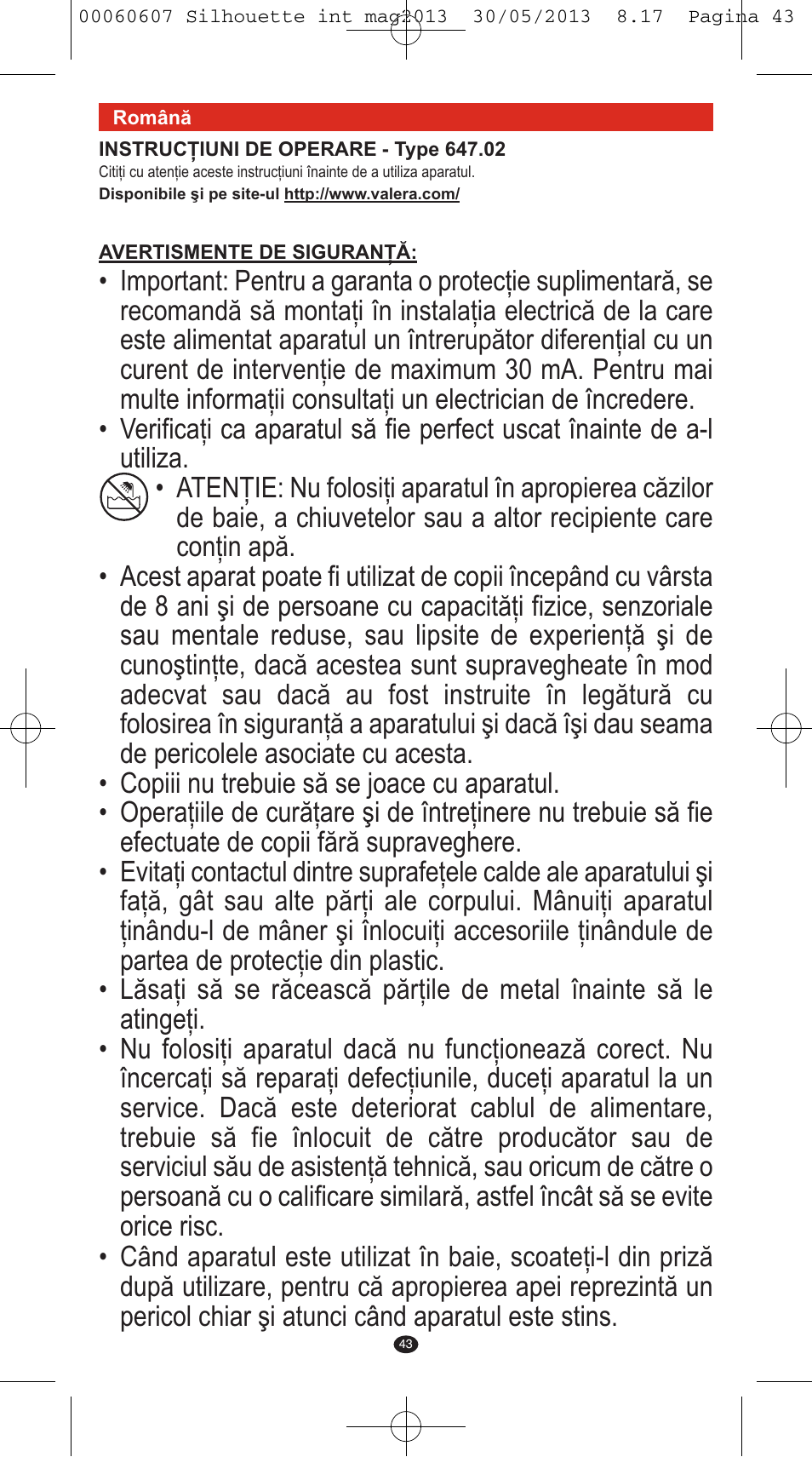 VALERA SILHOUETTE User Manual | Page 41 / 78