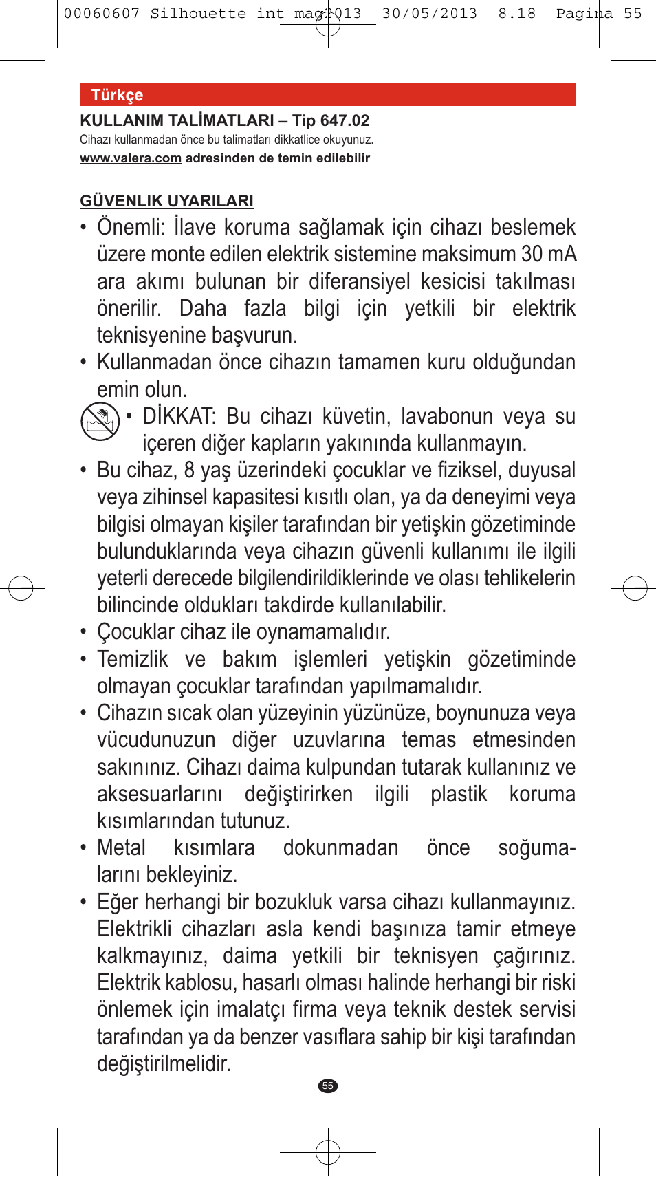 VALERA SILHOUETTE User Manual | Page 53 / 78
