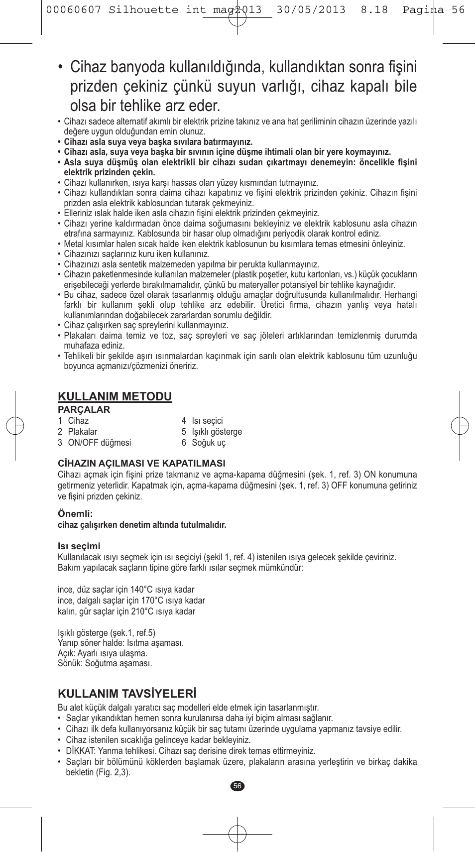 VALERA SILHOUETTE User Manual | Page 54 / 78