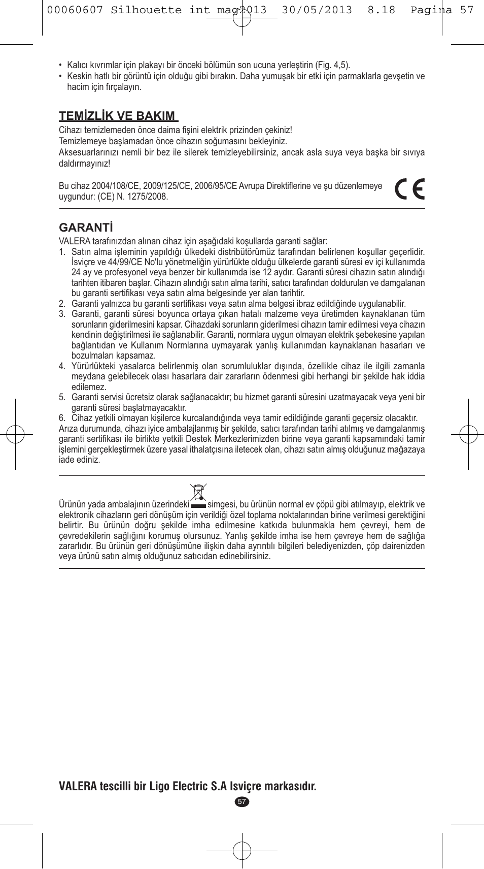 VALERA SILHOUETTE User Manual | Page 55 / 78