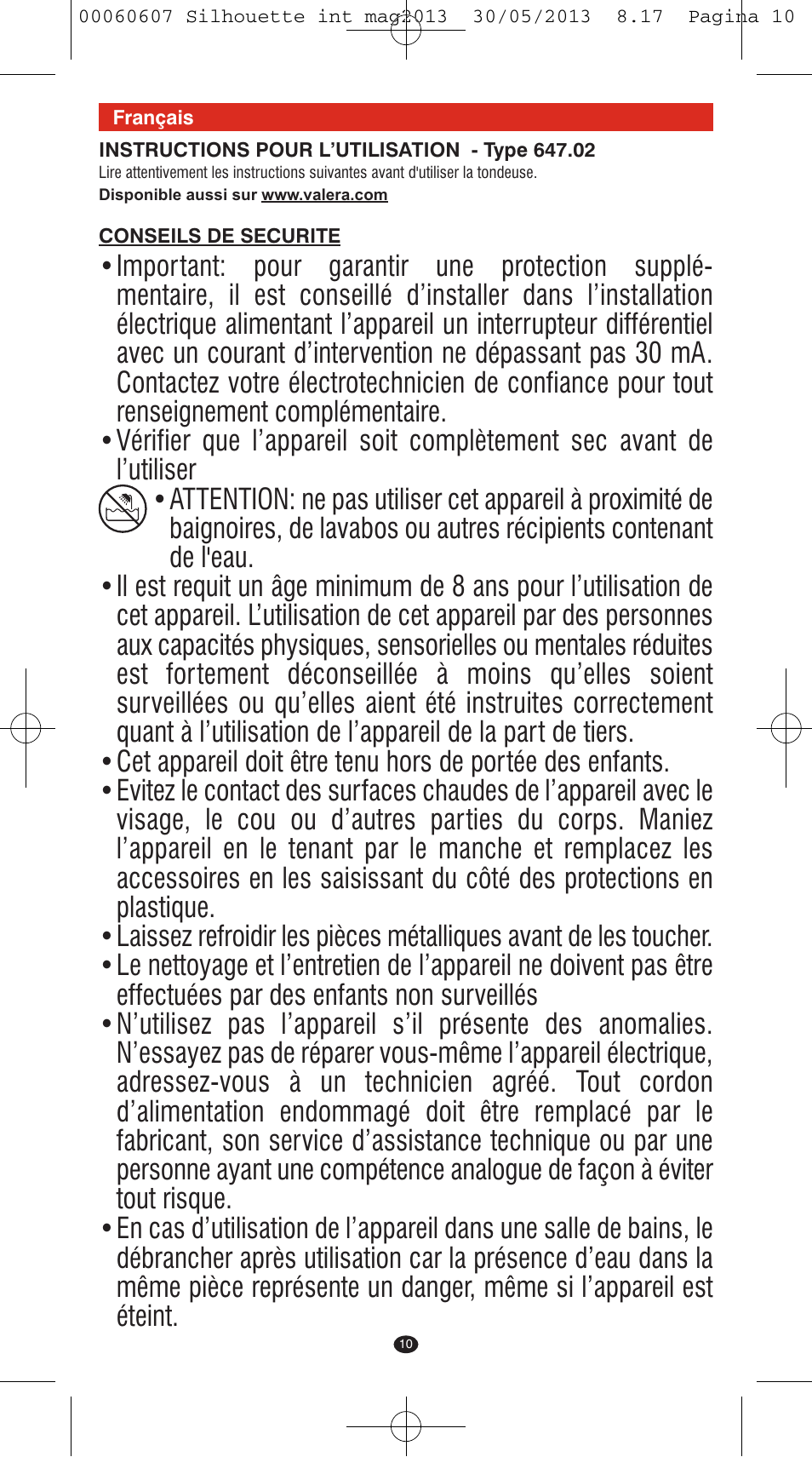 VALERA SILHOUETTE User Manual | Page 8 / 78