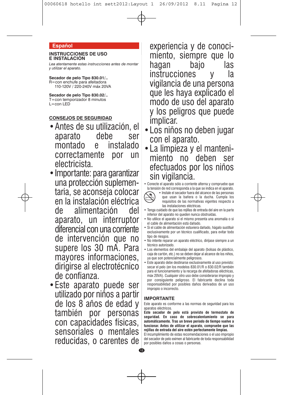 VALERA HOTELLO AC SHAVER User Manual | Page 10 / 38