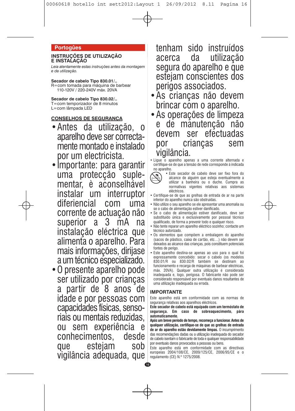 VALERA HOTELLO AC SHAVER User Manual | Page 14 / 38