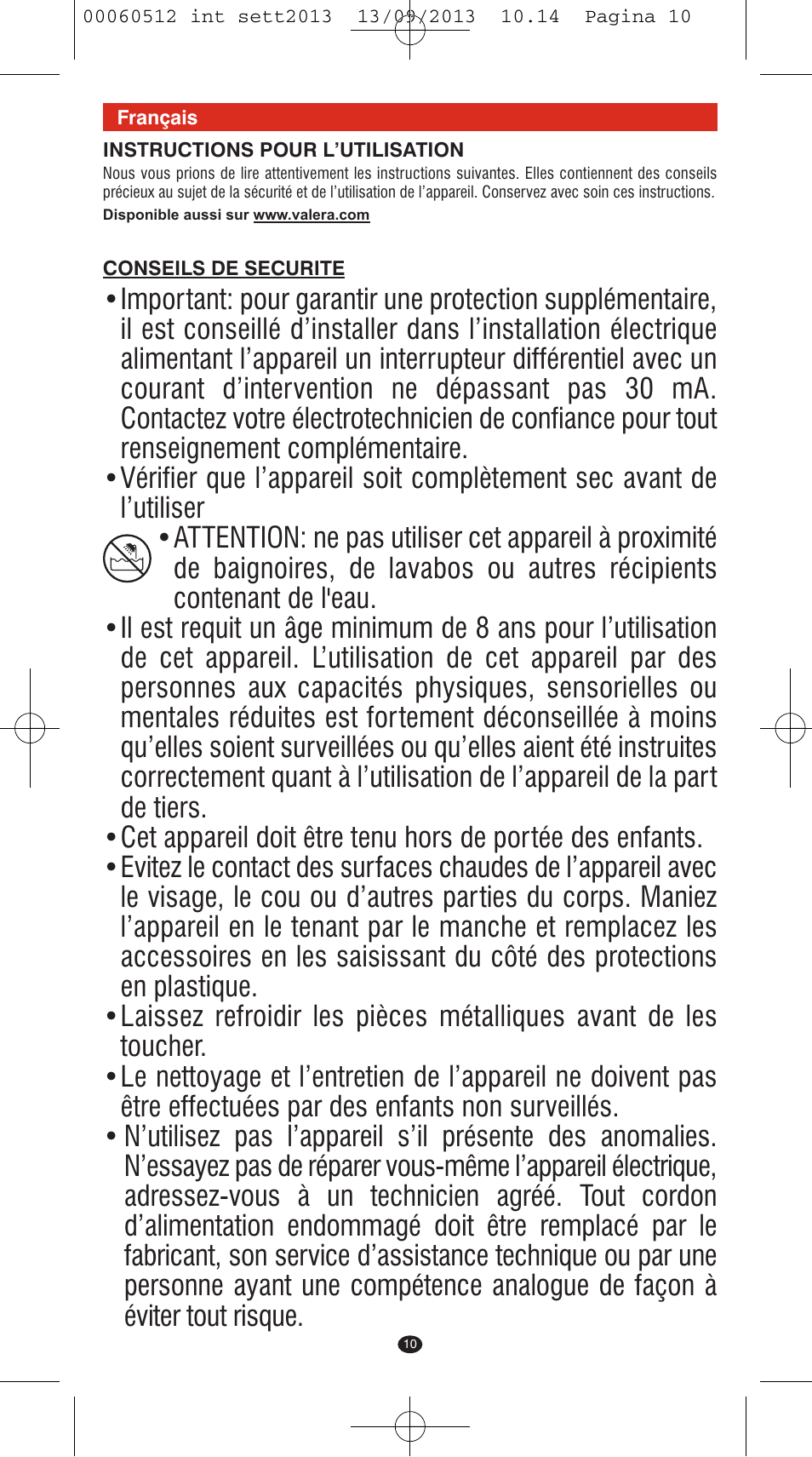 VALERA VOLUMISSIMA User Manual | Page 8 / 62