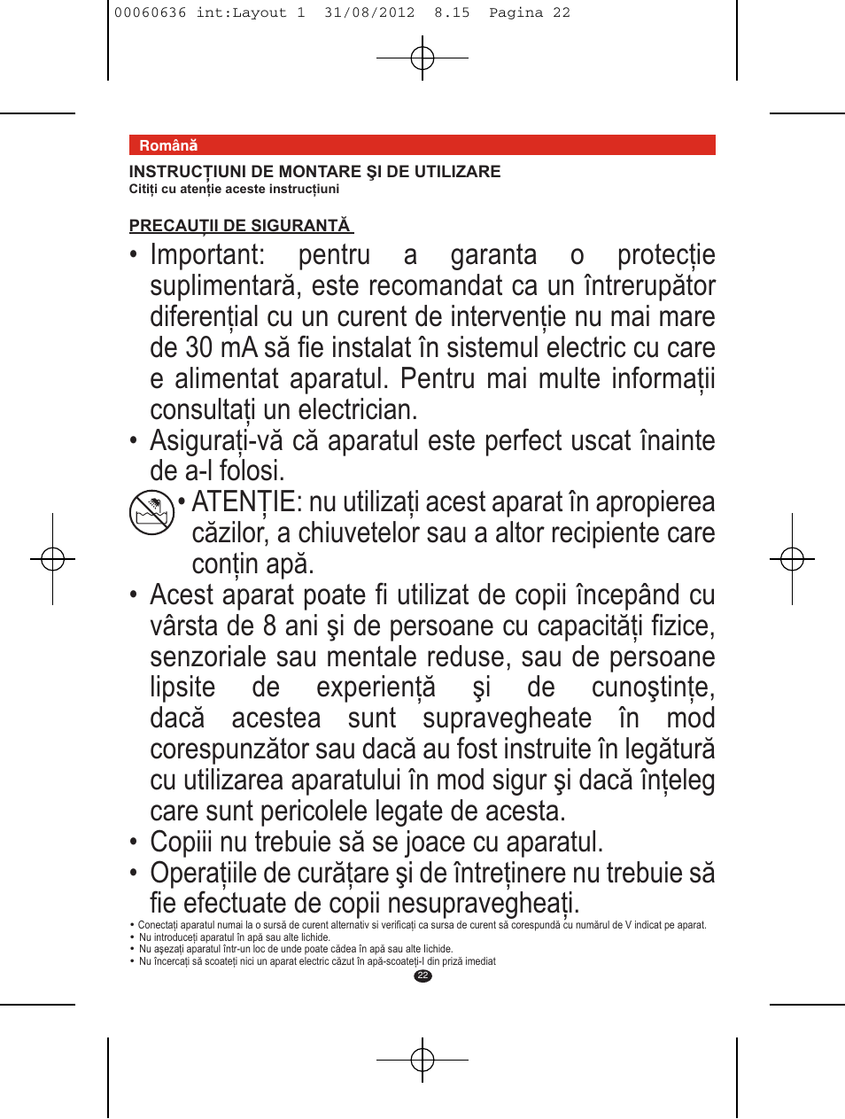 VALERA PREMIUM 1200 SHAVER User Manual | Page 20 / 42
