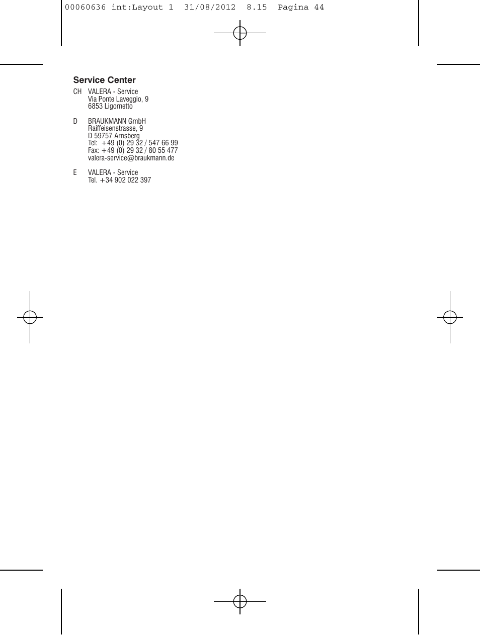 VALERA PREMIUM 1200 SHAVER User Manual | Page 42 / 42