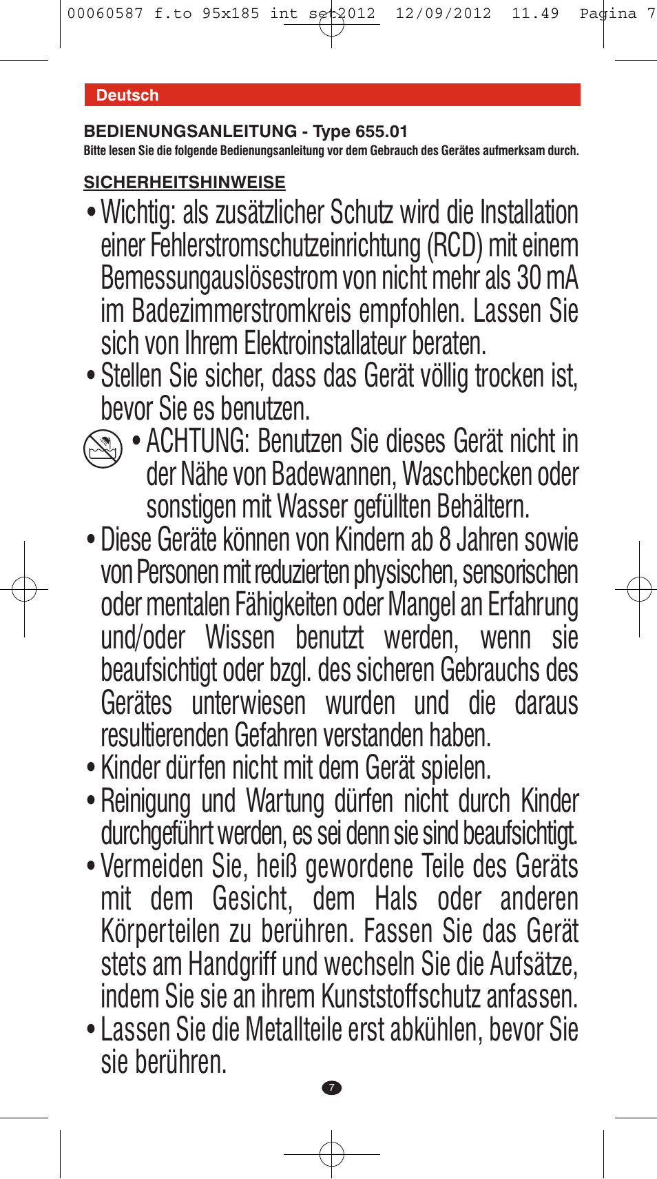 VALERA SYNTHESIS User Manual | Page 5 / 62