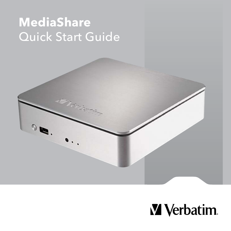 Verbatim MediaShare Quick Start Guide User Manual | 64 pages