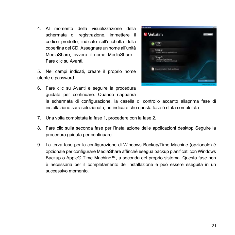Verbatim MediaShare Quick Start Guide User Manual | Page 21 / 64