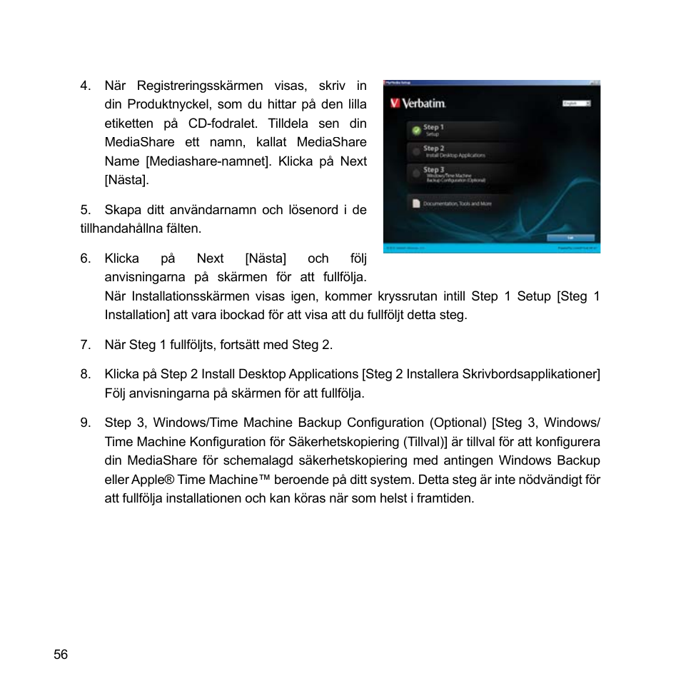 Verbatim MediaShare Quick Start Guide User Manual | Page 56 / 64