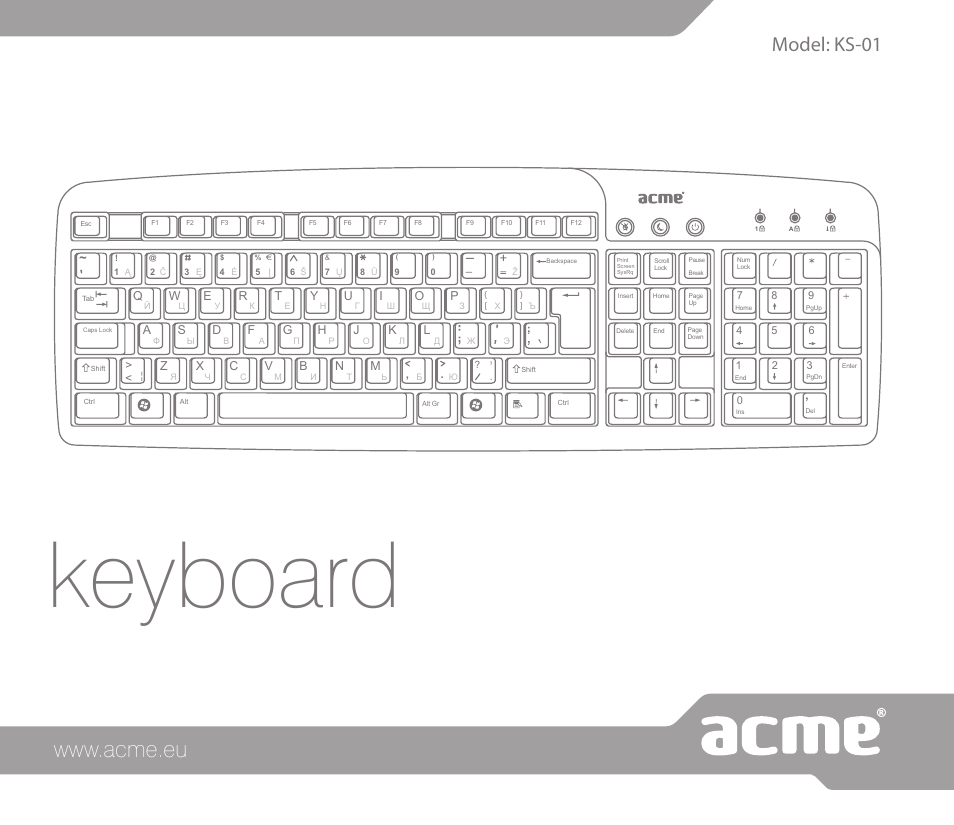 Acme KS01 User Manual | 52 pages