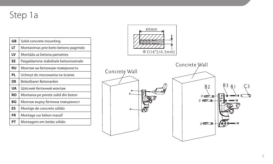 Step 1a | Acme MT103 User Manual | Page 3 / 30