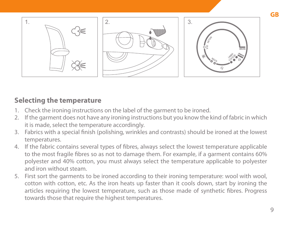 Selecting the temperature | Acme IB-100 User Manual | Page 9 / 126