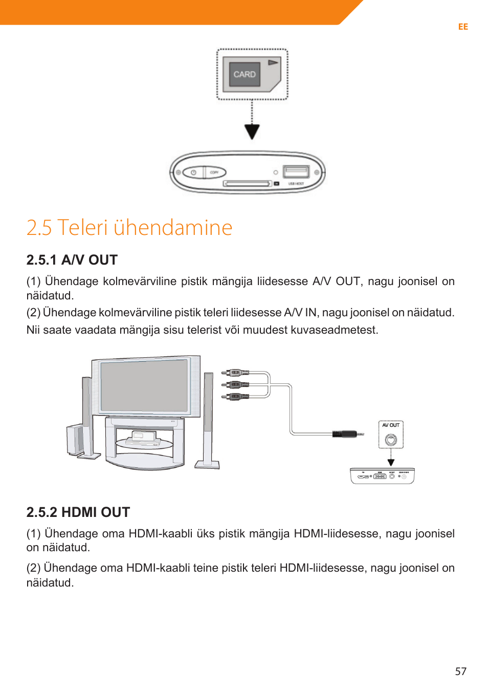 5 teleri ühendamine | Acme MP01 User Manual | Page 57 / 94