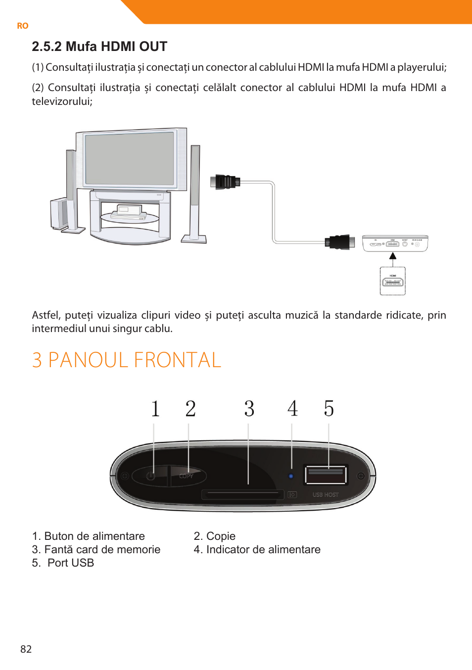 3 panoul frontal | Acme MP01 User Manual | Page 82 / 94
