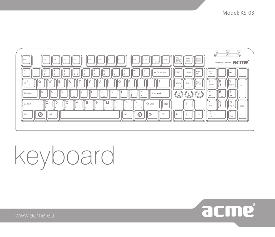 Acme KS-03 User Manual | 52 pages