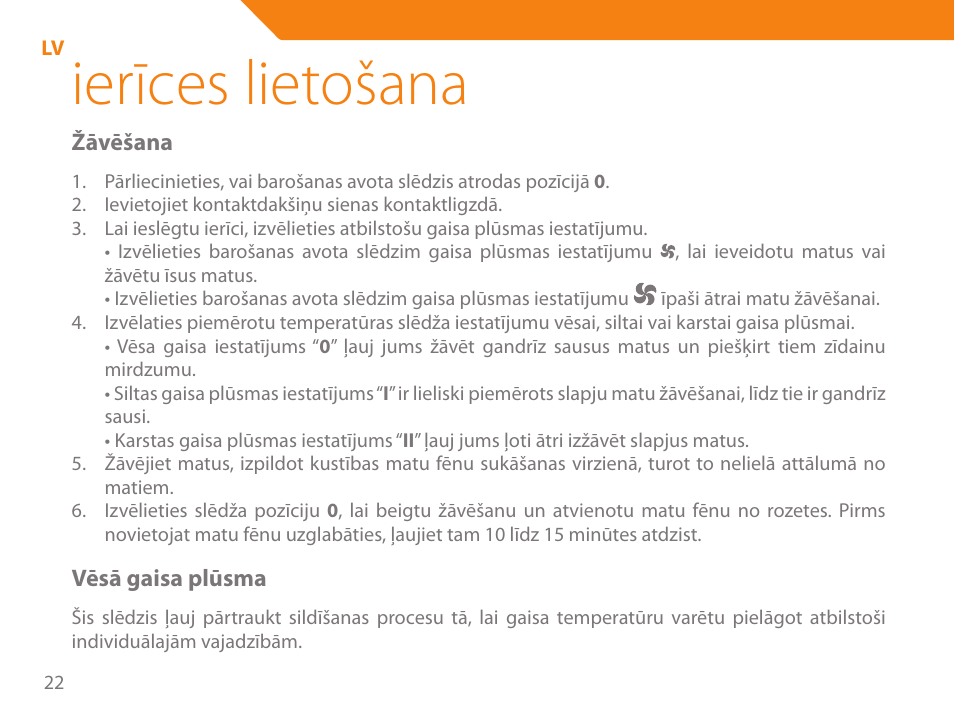 Ierīces lietošana | Acme HD-310I User Manual | Page 22 / 108