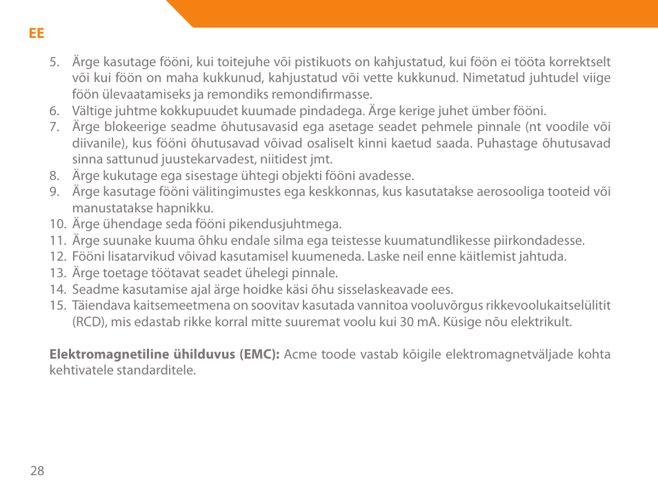 Acme HD-310I User Manual | Page 28 / 108