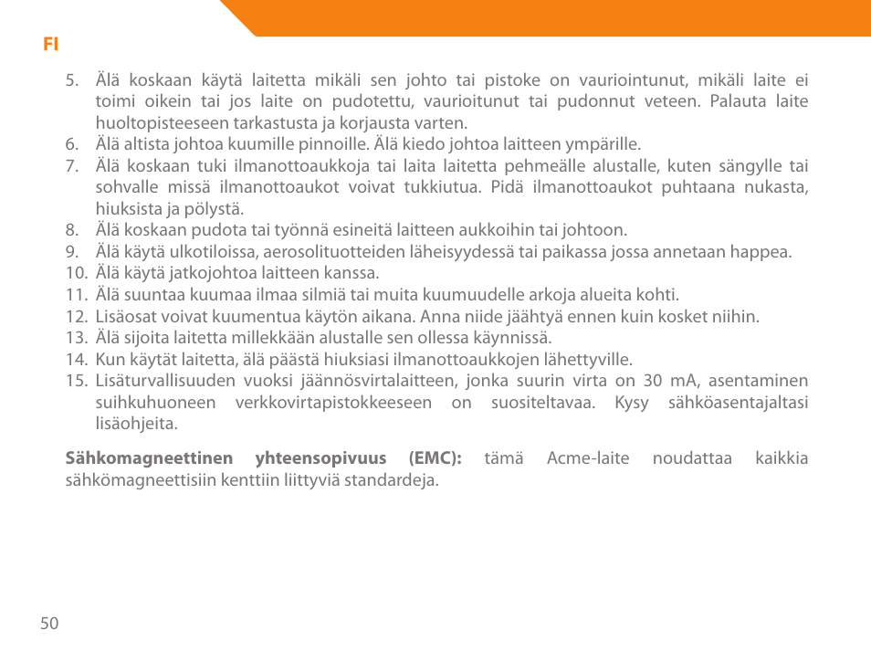 Acme HD-310I User Manual | Page 50 / 108