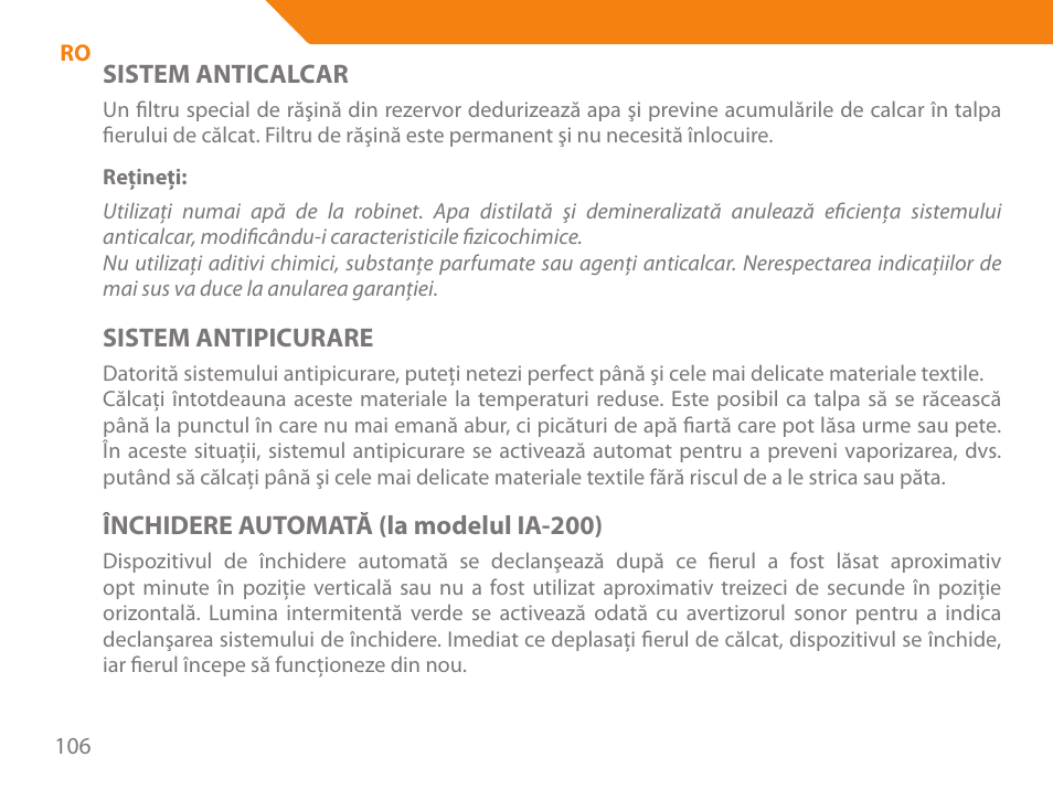 Acme IA-200 User Manual | Page 106 / 152