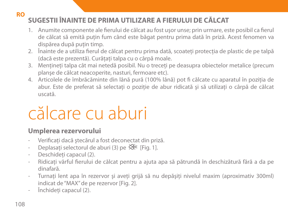Călcare cu aburi | Acme IA-200 User Manual | Page 108 / 152