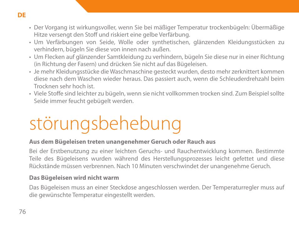 Störungsbehebung | Acme IA-200 User Manual | Page 76 / 152