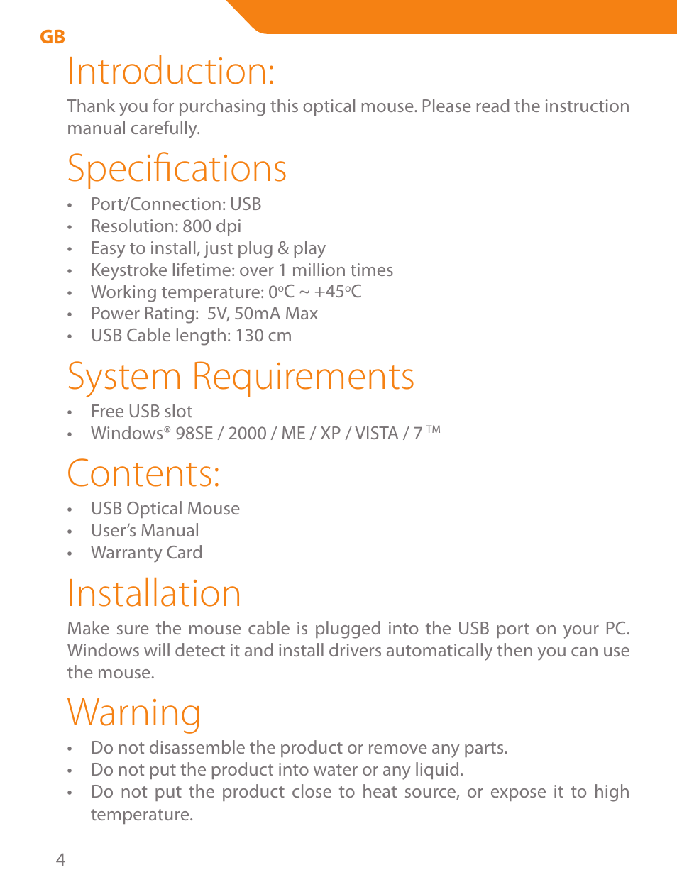 Acme MS04 User Manual | Page 4 / 28