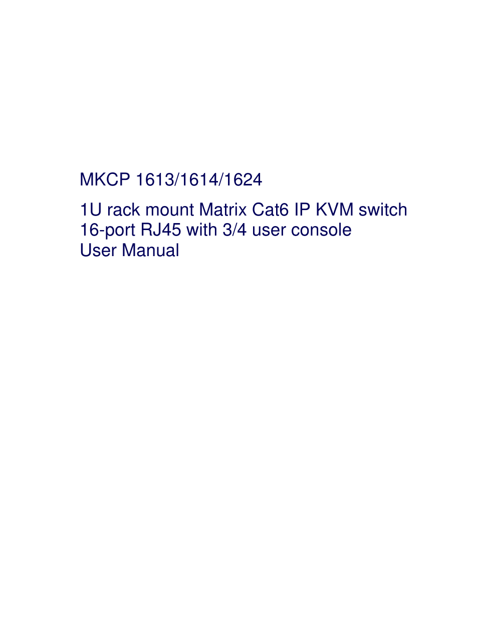 Acnodes MKP1602__MKCP 1614 User Manual | 22 pages