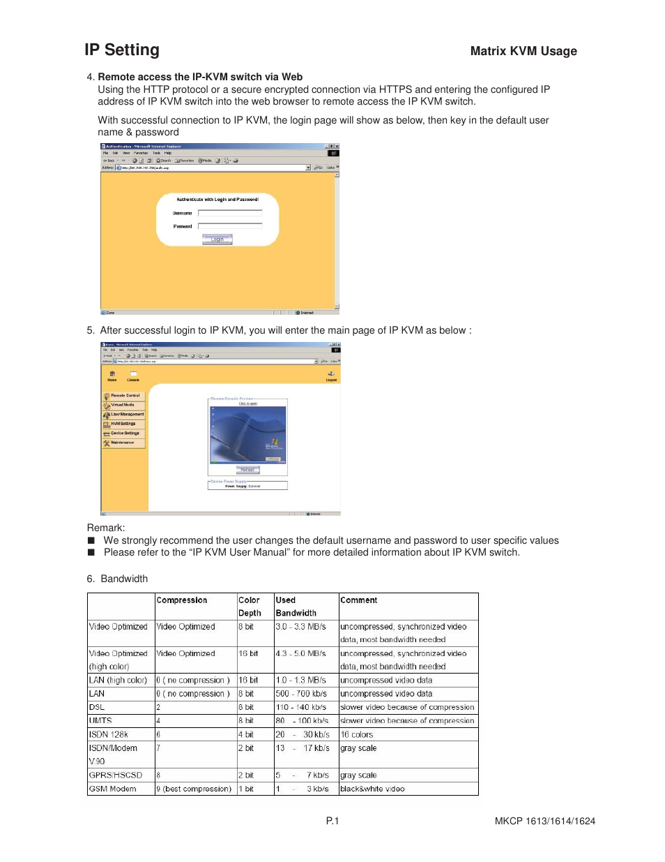 Ip setting | Acnodes MKP1602__MKCP 1614 User Manual | Page 18 / 22