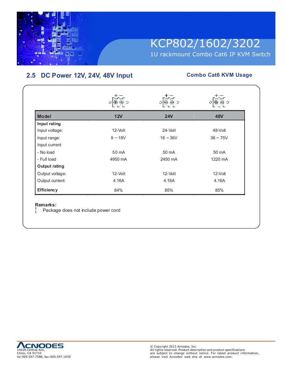 1u rackmount combo cat6 ip kvm switch, Combo cat6 kvm usage | Acnodes KC P802 User Manual | Page 17 / 17