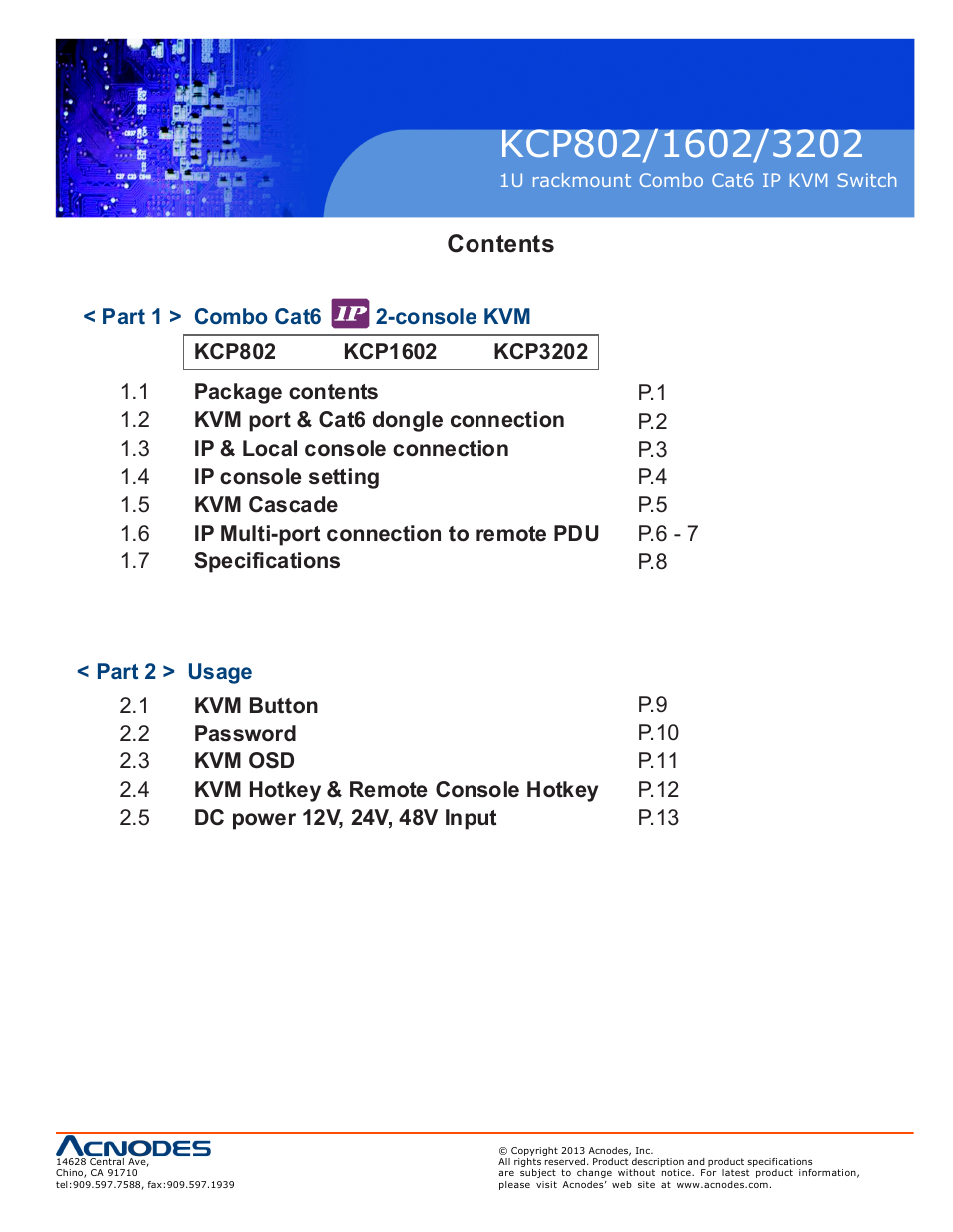 Acnodes KC P802 User Manual | Page 3 / 17