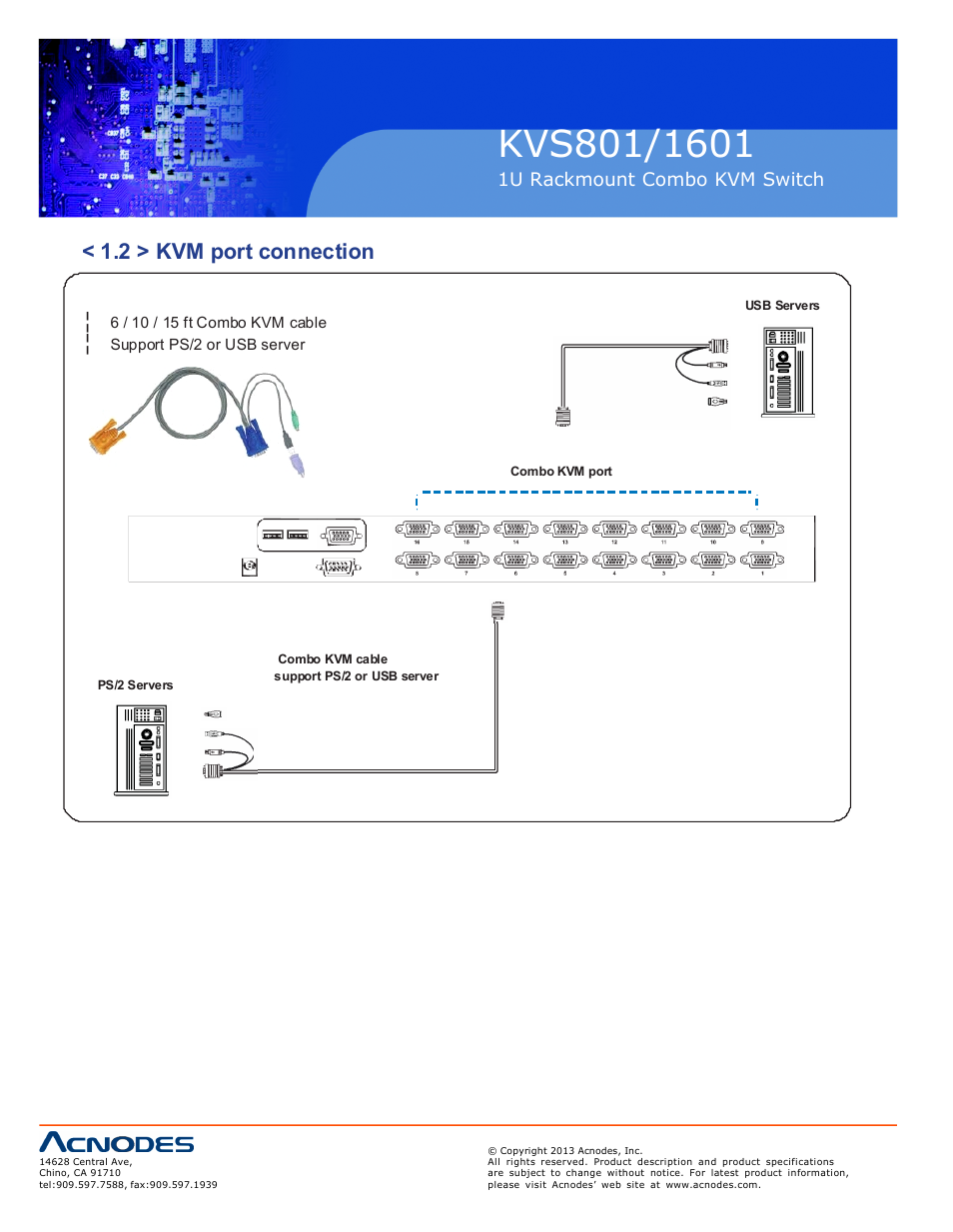 Acnodes KVS 801 User Manual | Page 6 / 13