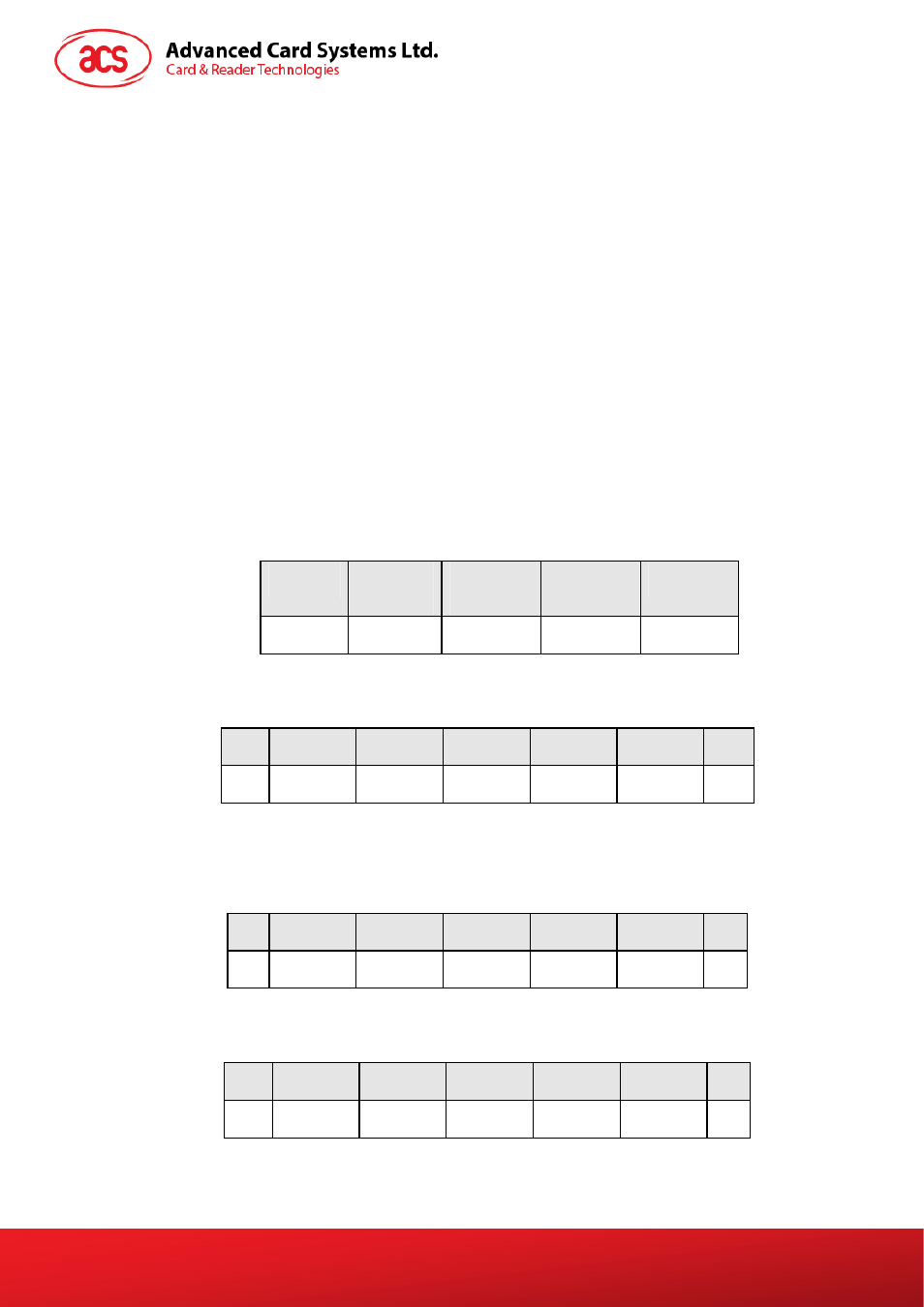 Transmission protocol | ACS AET63 BioTRUSTKey User Manual | Page 12 / 26