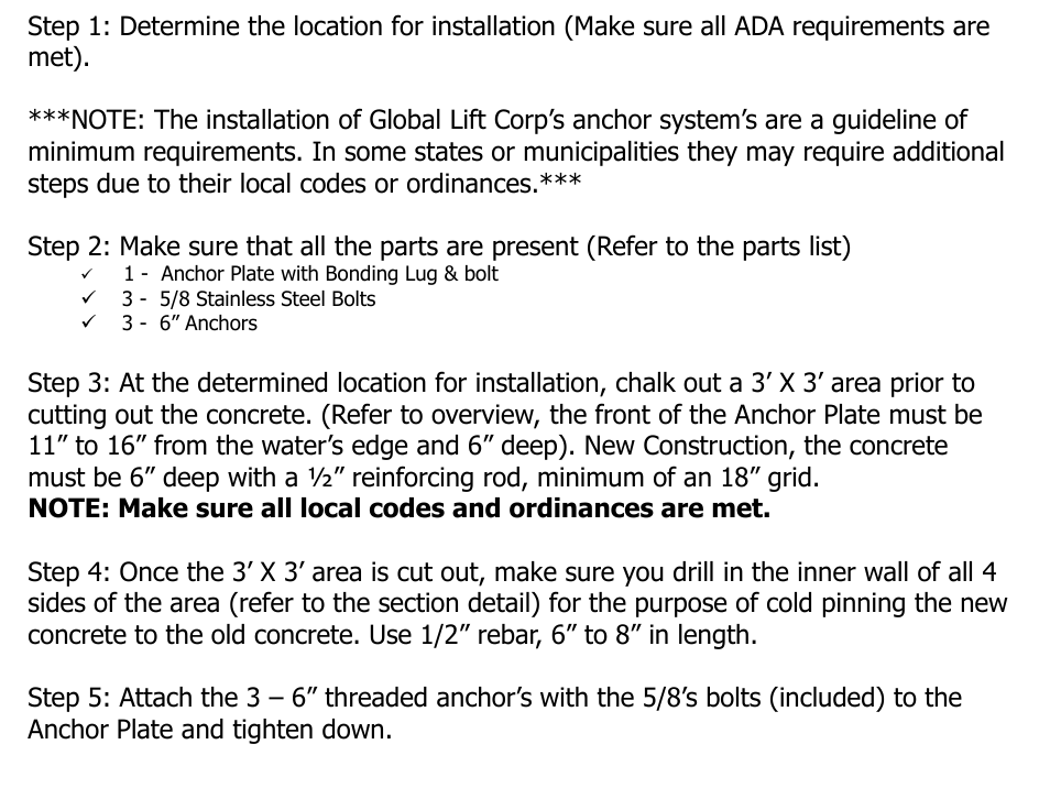 Activeforever Global Lift Commercial Series Portable Lift 450 User Manual | Page 7 / 8