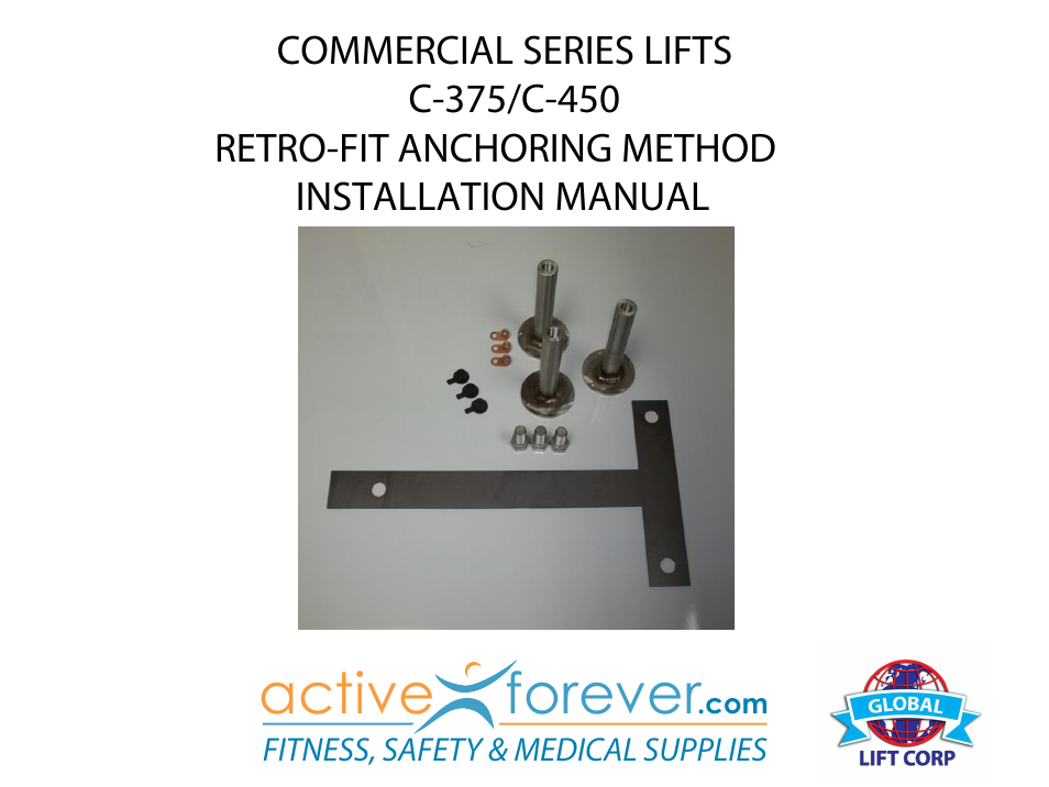 Activeforever Global Lift Commercial Series Portable Lift 450 User Manual | 7 pages