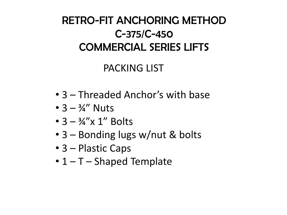 Activeforever Global Lift Commercial Series Portable Lift 450 User Manual | Page 2 / 7