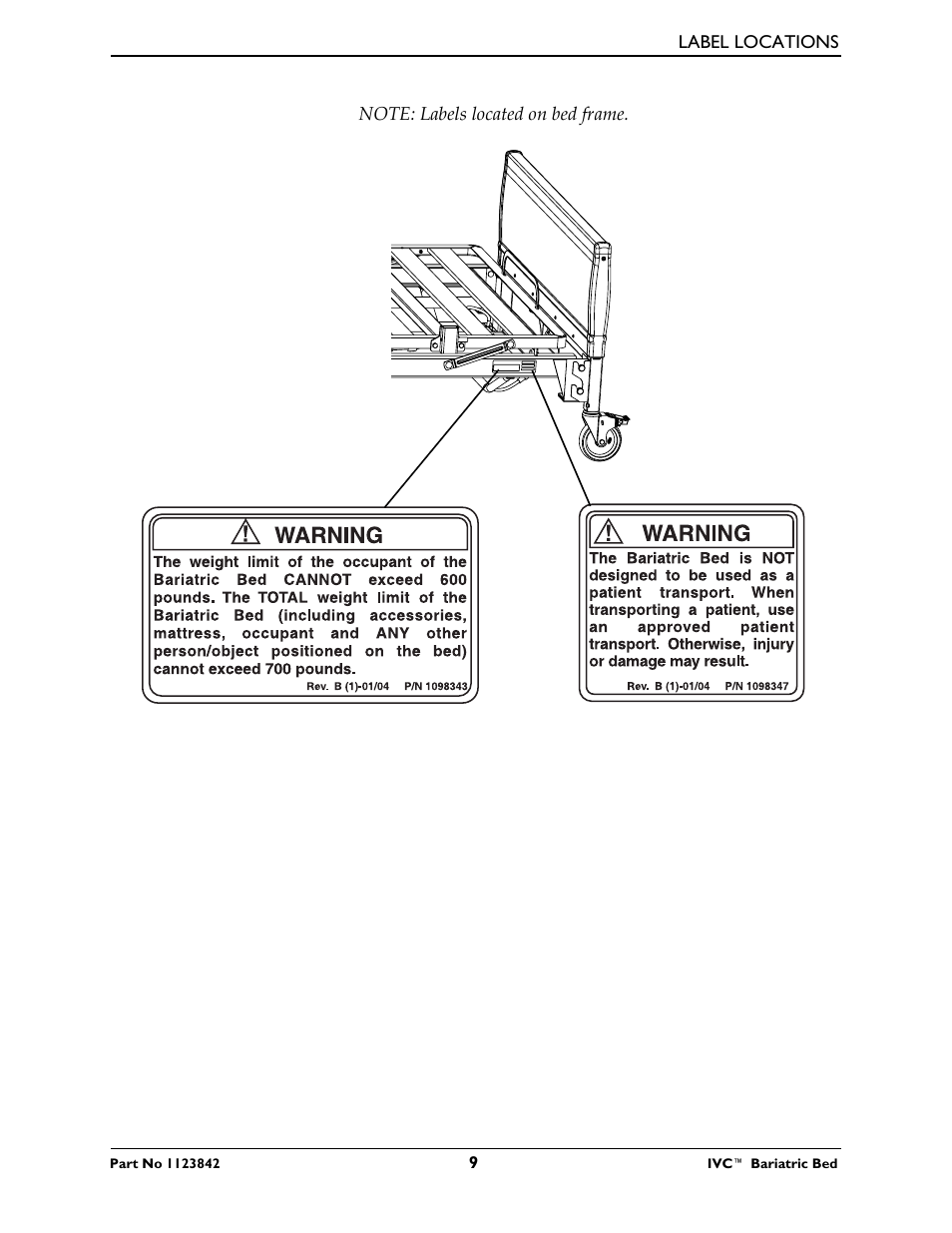 Activeforever Invacare Bariatric Electric Hospital Bed (Bariatric Home Care Hospital Bed) User Manual | Page 9 / 40