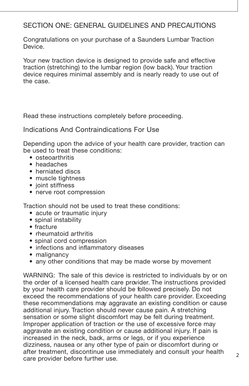 Activeforever Saunders Lumbar HomeTrac (Saunders Lumbar Home Traction Device) User Manual | Page 2 / 9