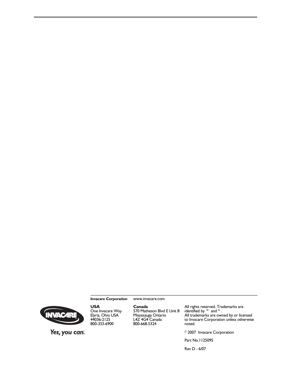 Part no.1125095 | Activeforever Invacare Lightweight Aluminum Transport Chair User Manual | Page 36 / 36